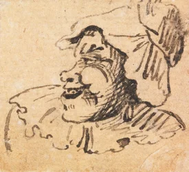 Grotesque Male Head